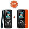 Combo Offer Heemax M3 (Blue) +Heemax M4 (Orange) Phones image