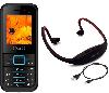 I KALL K88 with MP3/FM Player Neckband(Black & Blue) image