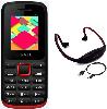 I KALL K11 with MP3/FM Player Neckband(Black & Red) image