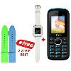 Combo of UNI N7100 Smart Watch (White) + I Kall K55 Feature Phone image