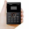 Ifcane E1 , Black 1 Inch Mini Credit Card mobile Phone Student Version GSM memory card support MP3,Bluetooth ,calculator, calendar, featcher image